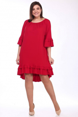 Платье Lady Style Classic 1294/2 красные_тона