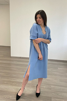 Платье Алеся 1645 голубой