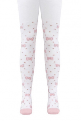 Колготки Conte Elegant Conte-kids_ESLI_белый-бантики_591