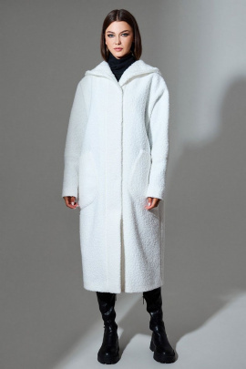 Пальто DiLiaFashion 0641 кремовый