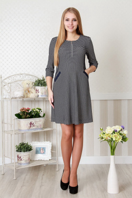 Платье Lucky mum 1140 т_синий