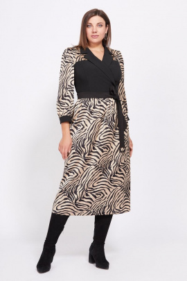 Платье Милора-стиль 1019 леопард