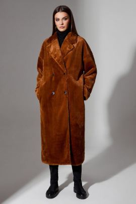 Пальто DiLiaFashion 0675 рыжий