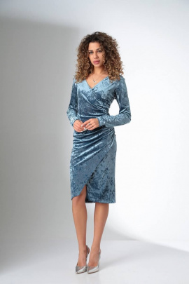 Платье BARBARA B139 голубой_мрамор