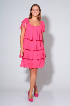 Платье Liona Style 616 розовый
