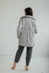  Куртка Стильная леди М-663 серый