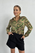  Блуза THE.WOMAN 0042 беж-зелень