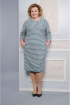 Платье Lady Style Classic 1234 серый-бирюза