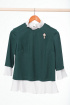  Блуза Anelli 604 зеленый
