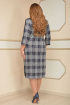 Платье Lady Style Classic 1123 т.синий+серый