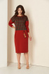 Платье Andrea Style 00283 терракот