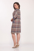 Платье Lady Style Classic 1826 сине-беж_клетка
