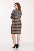 Платье Lady Style Classic 1826/1 бордо-горчица_клетка