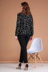 Блуза, Брюки Liona Style 763 горох/черный