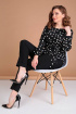 Блуза Liona Style 763Б горох