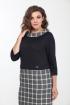 Платье Lady Style Classic 1447 серый-синий