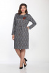Платье Lady Style Classic 2187/1 синий-коричневый