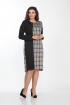 Платье Lady Style Classic 2115 графит-желтый