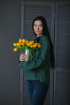 Блуза Bright Style 475 изумрудный
