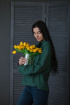 Блуза Bright Style 475 изумрудный