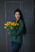 Блуза Bright Style 475 изумрудный