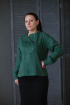 Блуза Bright Style 475 изумрудный