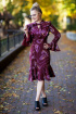 Платье Euromoda 311 бордовый
