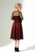 Платье, Юбка Съемная Euromoda 325 красный+черный