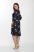 Платье Lady Style Classic 1195/2 темно-синий_беж_стрекозы