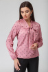  Блуза IVARI 421 горох-розовый
