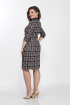 Платье Lady Style Classic 585 темно-синий_ромашки