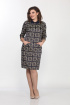 Платье Lady Style Classic 585 темно-синий_ромашки