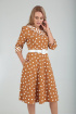 Платье Moda Versal П2181 горчица_горох
