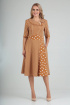 Платье Moda Versal П2187 горчица_полоска