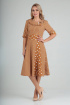 Платье Moda Versal П2187 горчица_полоска
