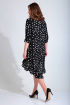 Платье Liona Style 778 черный_в_горох