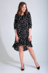 Платье Liona Style 778 черный_в_горох
