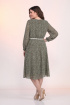 Платье Lady Style Classic 2205/2 хаки_листочки