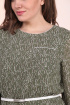Платье Lady Style Classic 2205/2 хаки_листочки