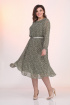 Платье Lady Style Classic 2205/2 хаки_листочки