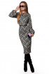 Платье PATRICIA by La Cafe NY1558-7 темно-зеленый,серый