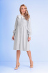 Платье Andrea Fashion AF-113 серо-белый