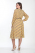 Платье Lady Style Classic 2205/3 желтый- синий_горох