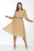 Платье Lady Style Classic 2205/3 желтый- синий_горох