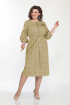 Платье Lady Style Classic 2257 бежевый+горох