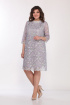  Платье Lady Style Classic 1594/2 серый-синий