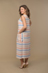Платье Lady Style Classic 1968 синий_персик_беж