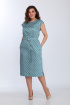 Платье Lady Style Classic 1852/1 бирюза_горох