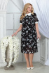 Платье Ninele 2287 черный_ирисы