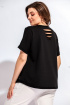 Блуза, Брюки BegiModa 3011 черный+молочный